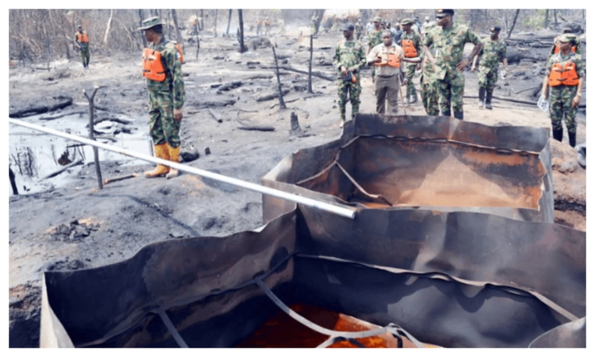 Illegal crude oil storage site.jpg